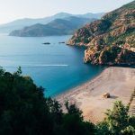 la plage dans le sud de la Corse